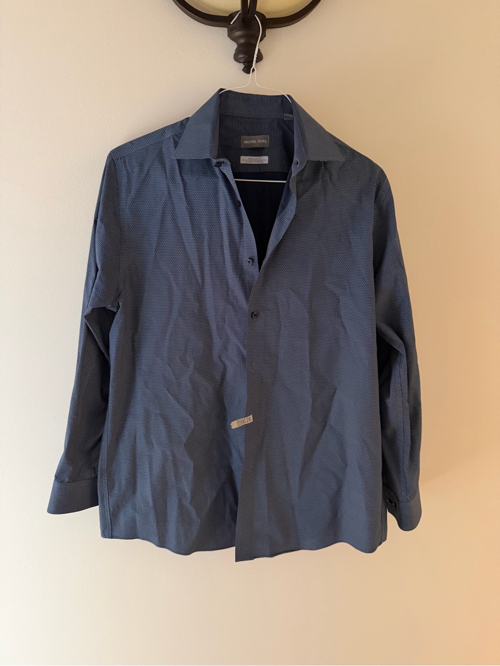 Michael Kors Men's Dark Navy Microdot Shirt Jacket